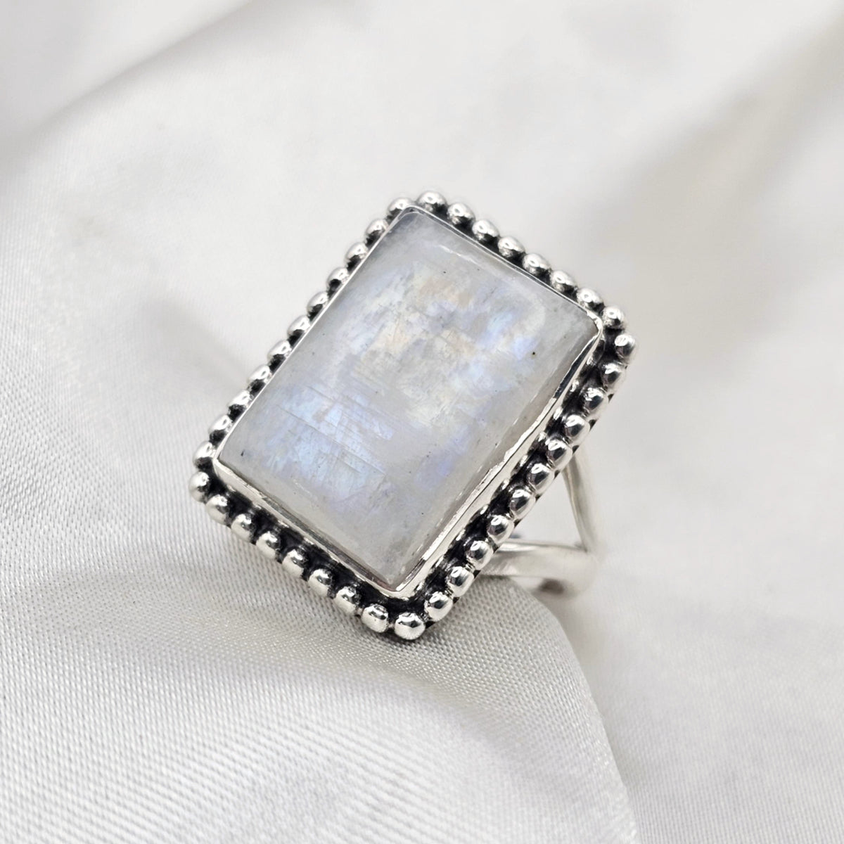 Rectangular Moonstone Ring image 0