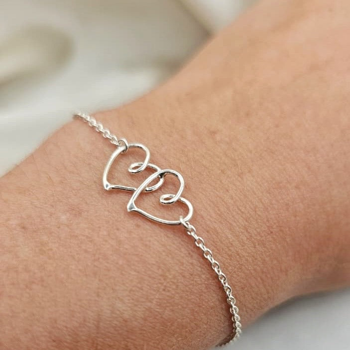Double Heart Bracelet