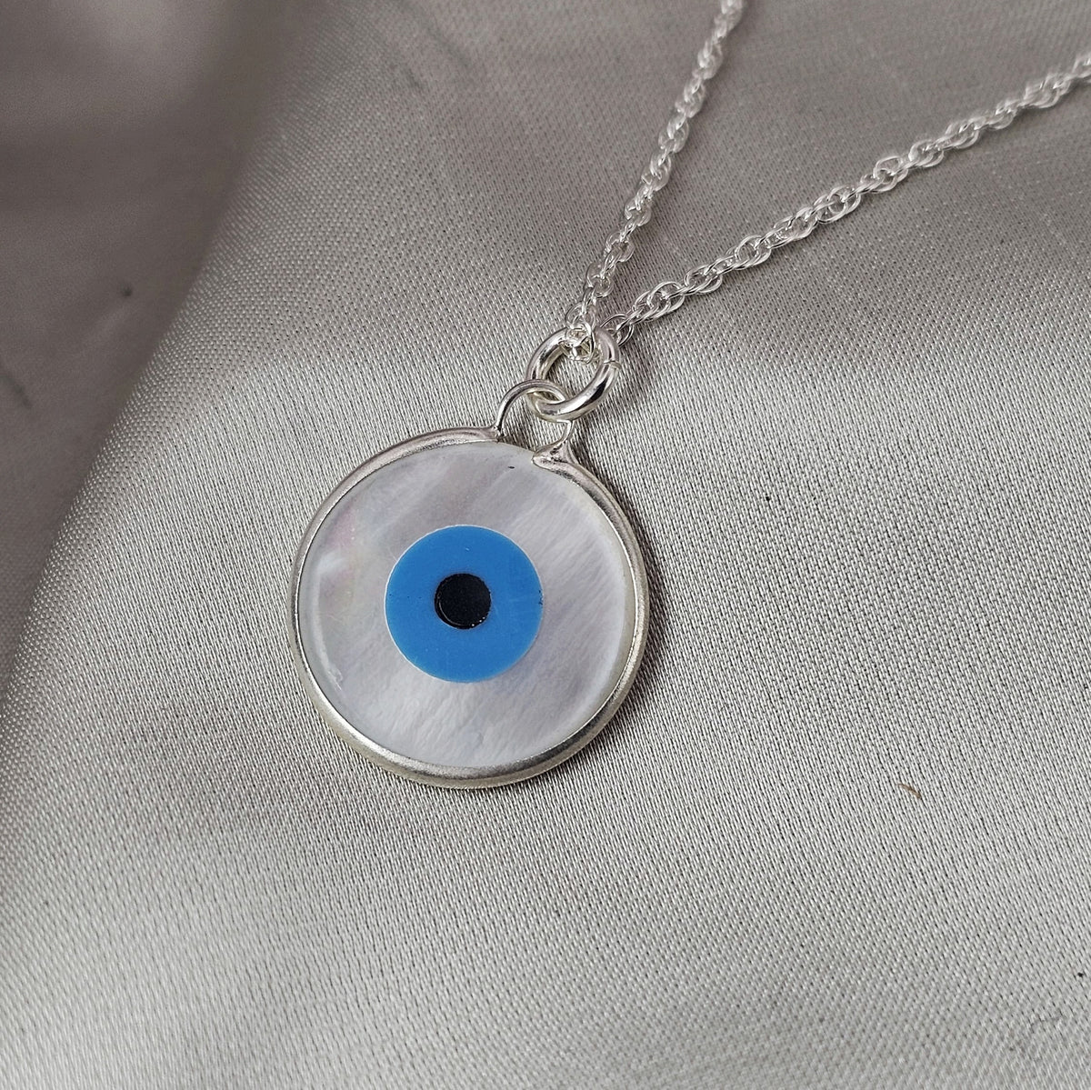 Enamel Evil Eye Pendant