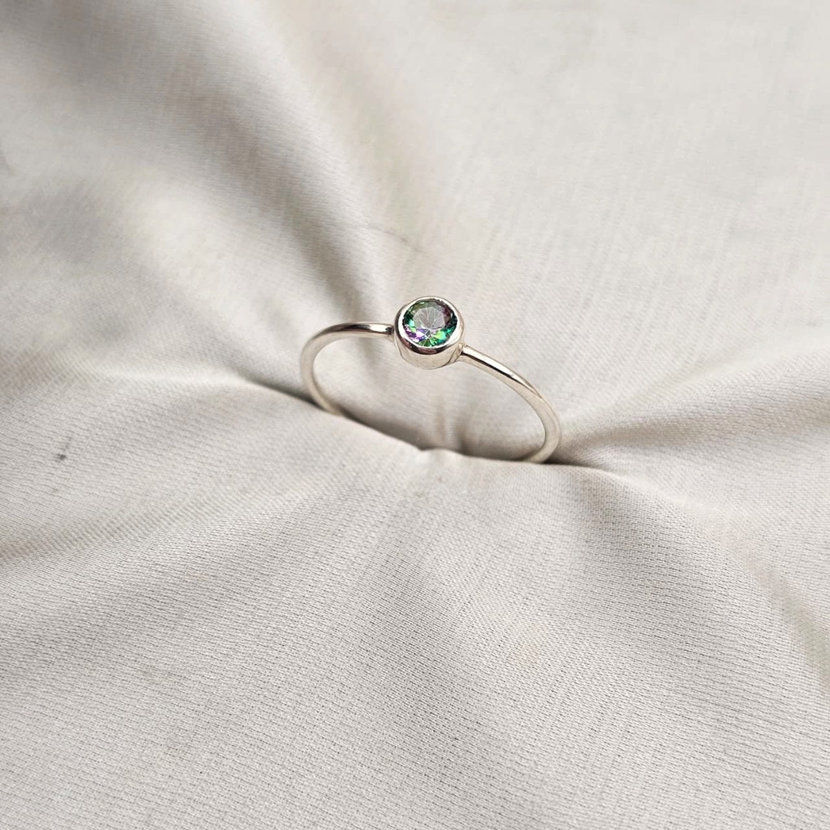 Mystic Topaz Stacking Ring