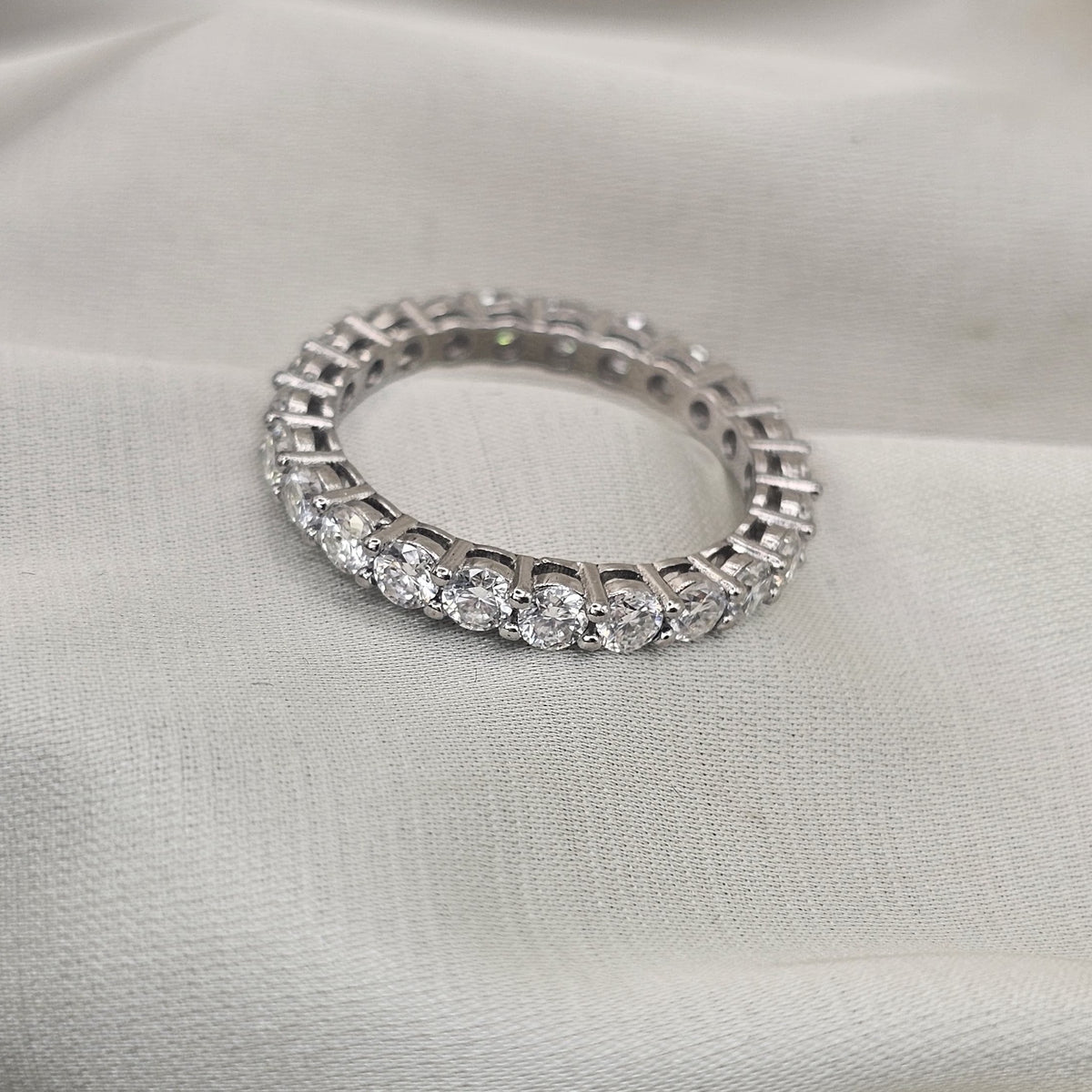 Moissanite Eternity Ring