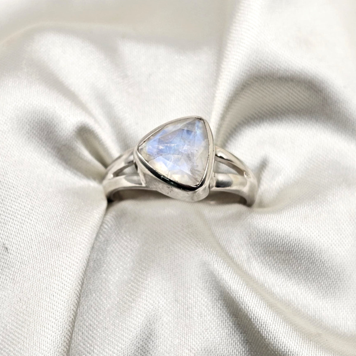 Trillion Moonstone Ring image 0