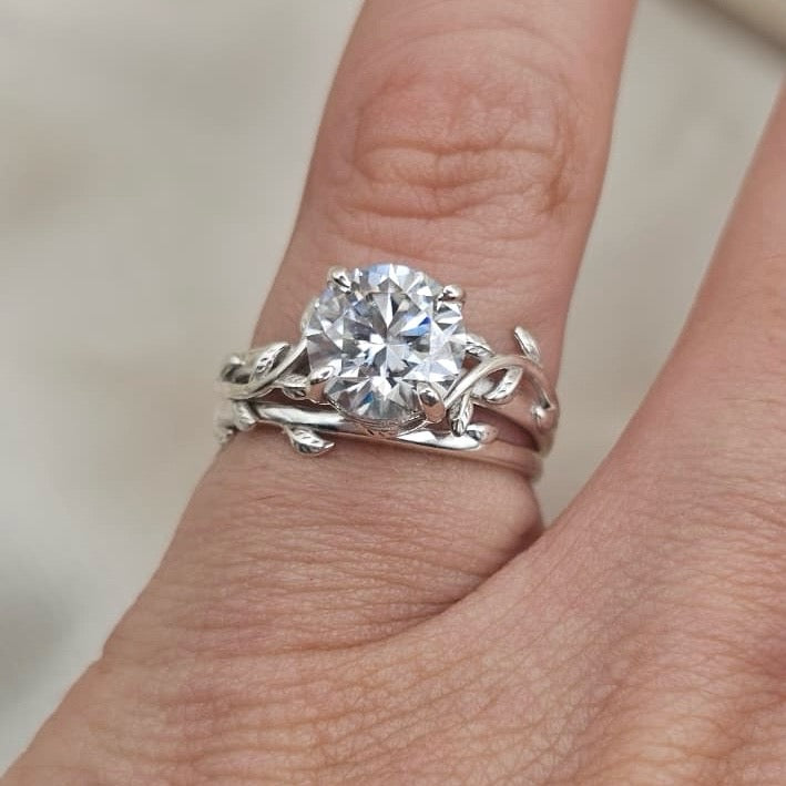Moissanite Ring Pair