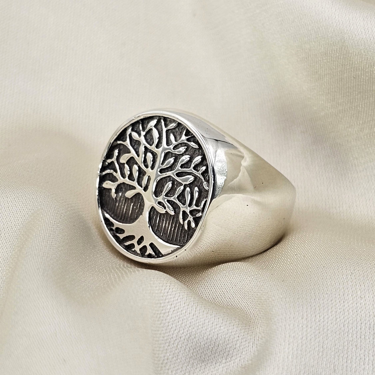 Tree of Life Statement Signet Ring image 2