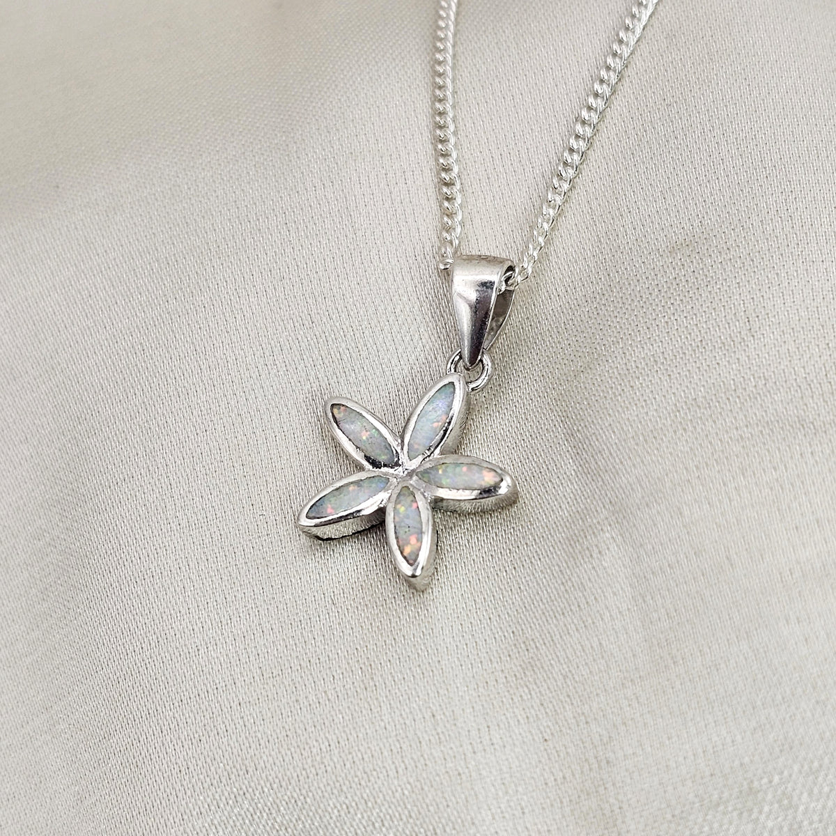 Opaline Flower Pendant image 1