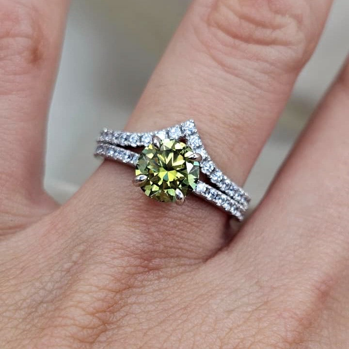 Moissanite Ring Set