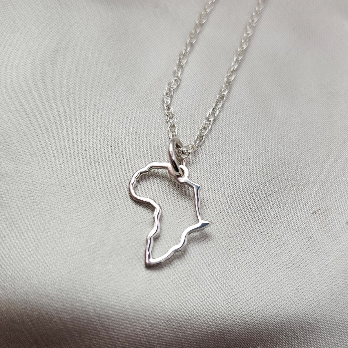 Africa Outline Pendant