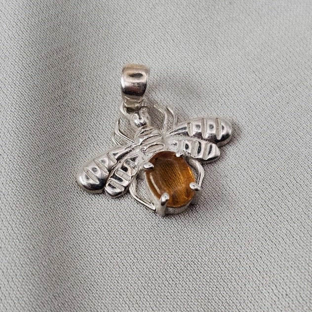 Amber Bee Pendant