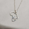 Protea Africa Outline Pendant