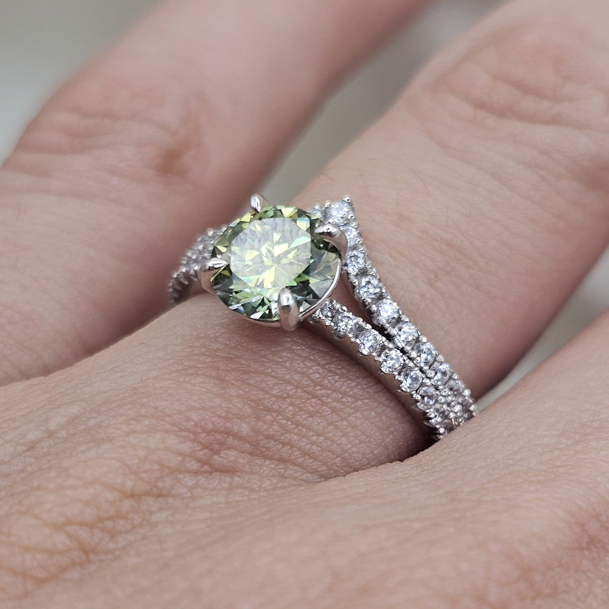 Moissanite Ring Set