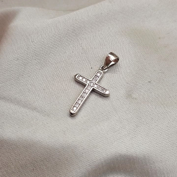Cubic Zirconia Cross Pendant