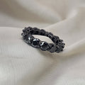 Black Moissanite Eternity Ring