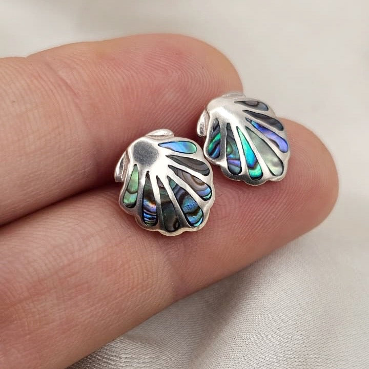 Abalone Seashell Stud Earrings