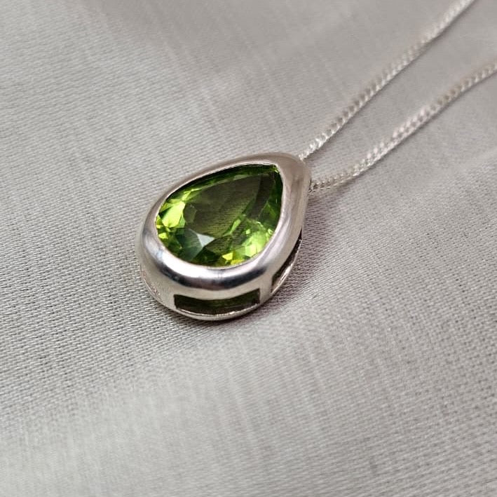 Peridot Teardrop Pendant