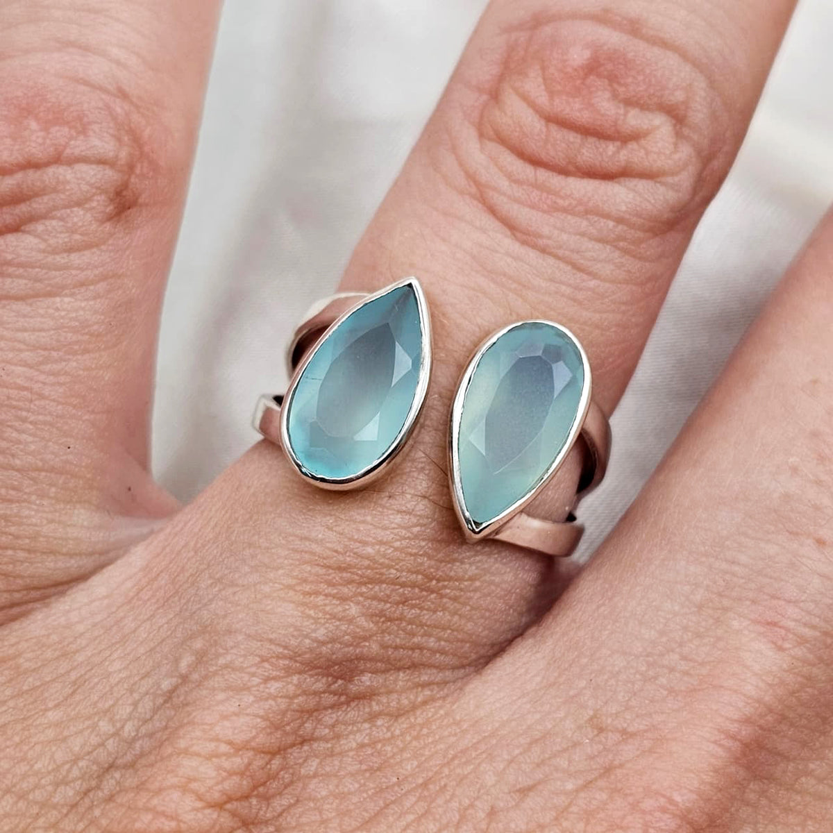 Blue Onyx Wrap Around Ring image 3