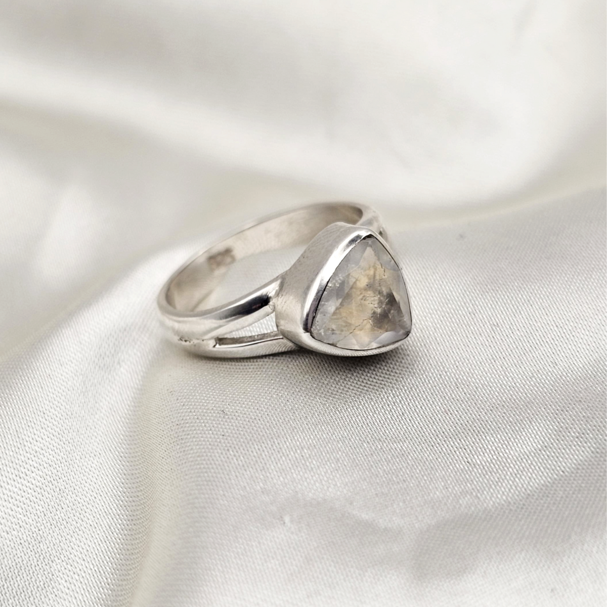 Trillion Moonstone Ring image 5
