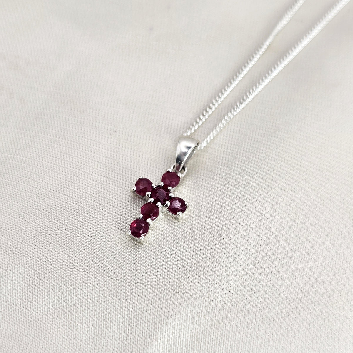 Ruby Cross Pendant image 3