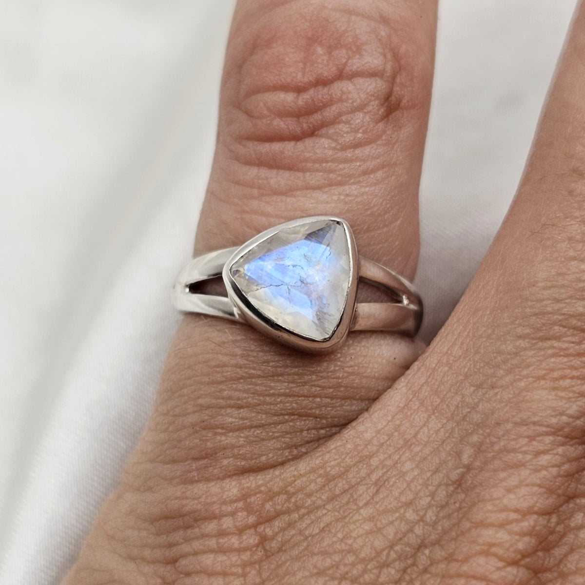 Trillion Moonstone Ring image 1