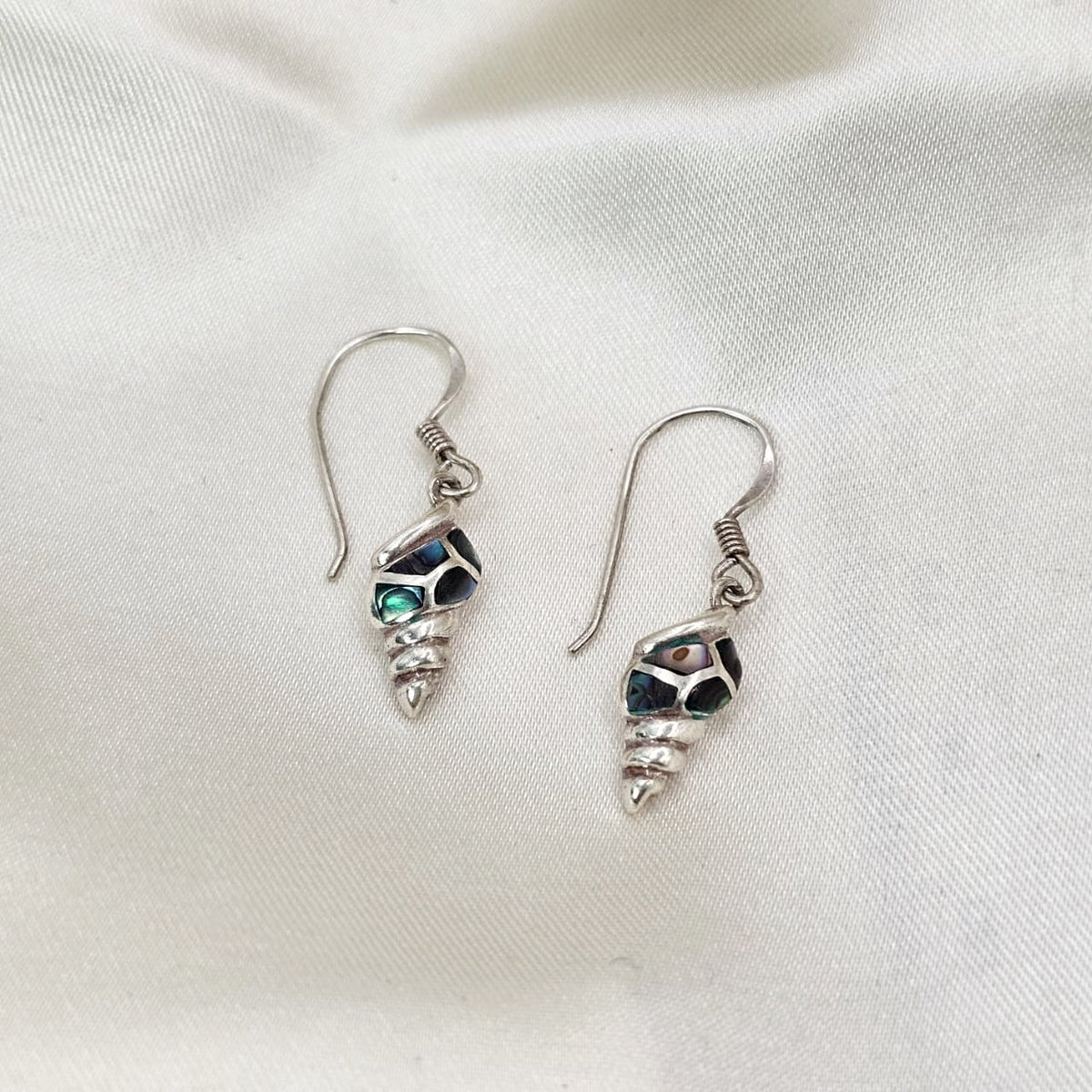 Abalone Inlay Shell Drop Earrings