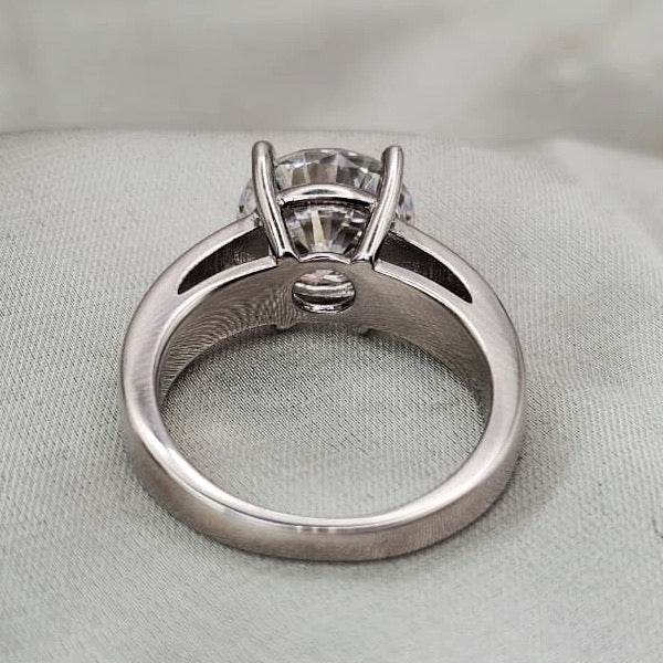 Moissanite Solitaire Ring