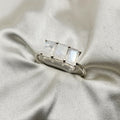 Three-Stone Moonstone Ring image 0