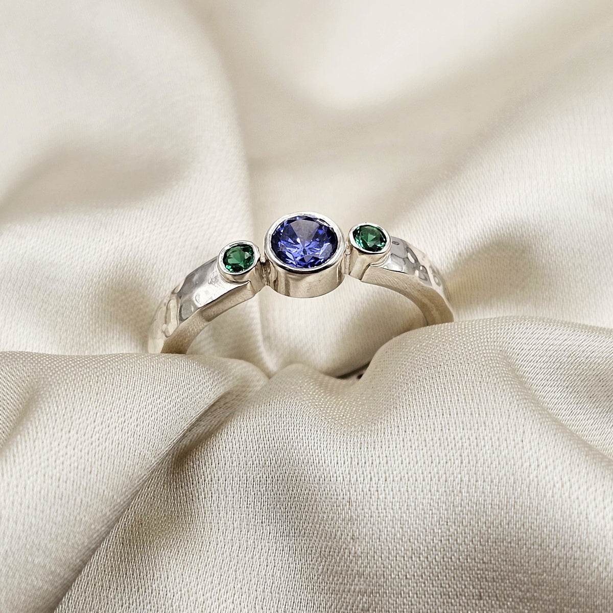 Three Stone Cubic Zirconia Ring image 1