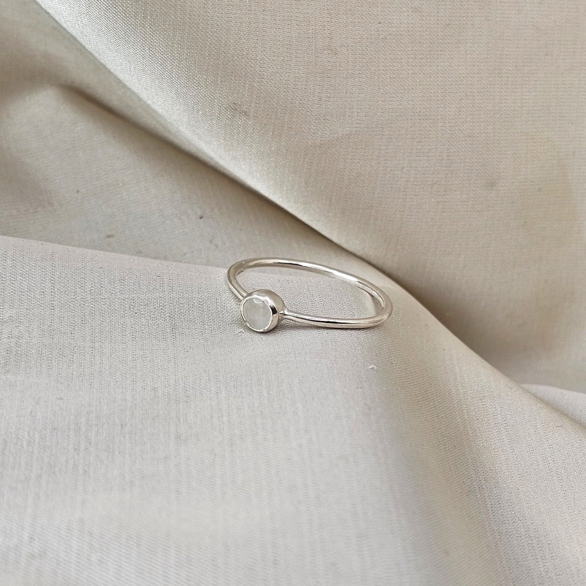 Moonstone Stacking Ring