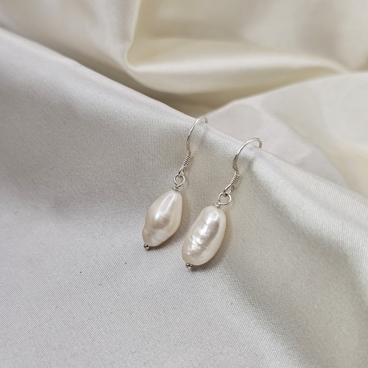 Biwa Freshwater Pearl Drop Earrings