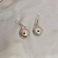 Textured Sea Urchin Shell Drop Earrings