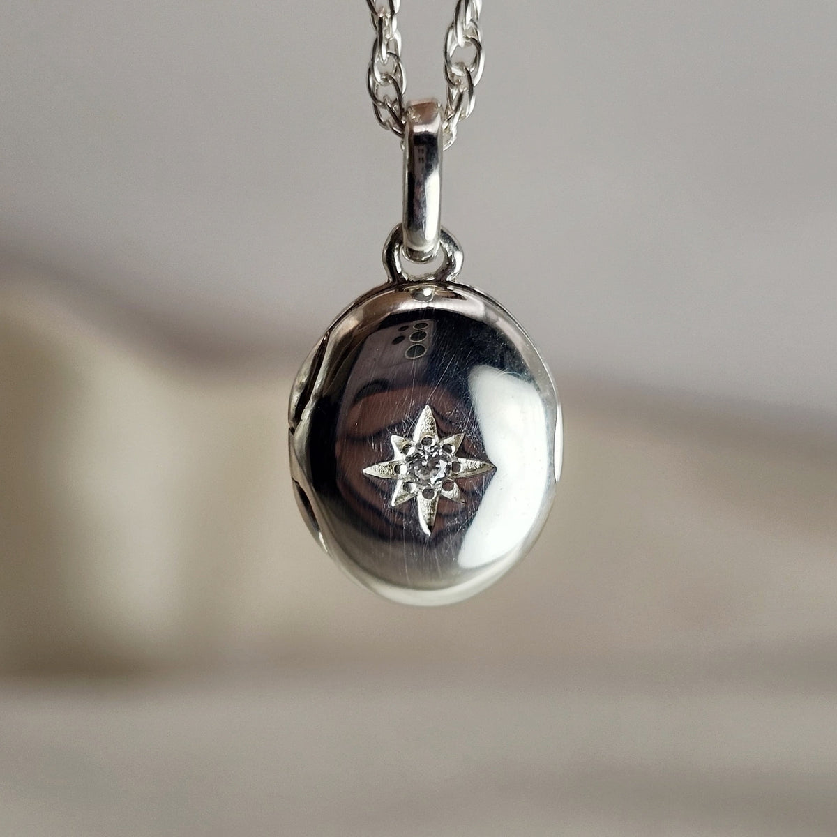 Starburst Locket Pendant