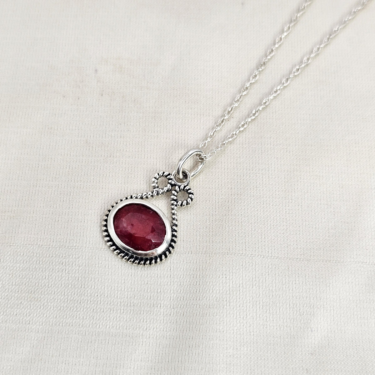 Ruby Paisley Pendant image 1