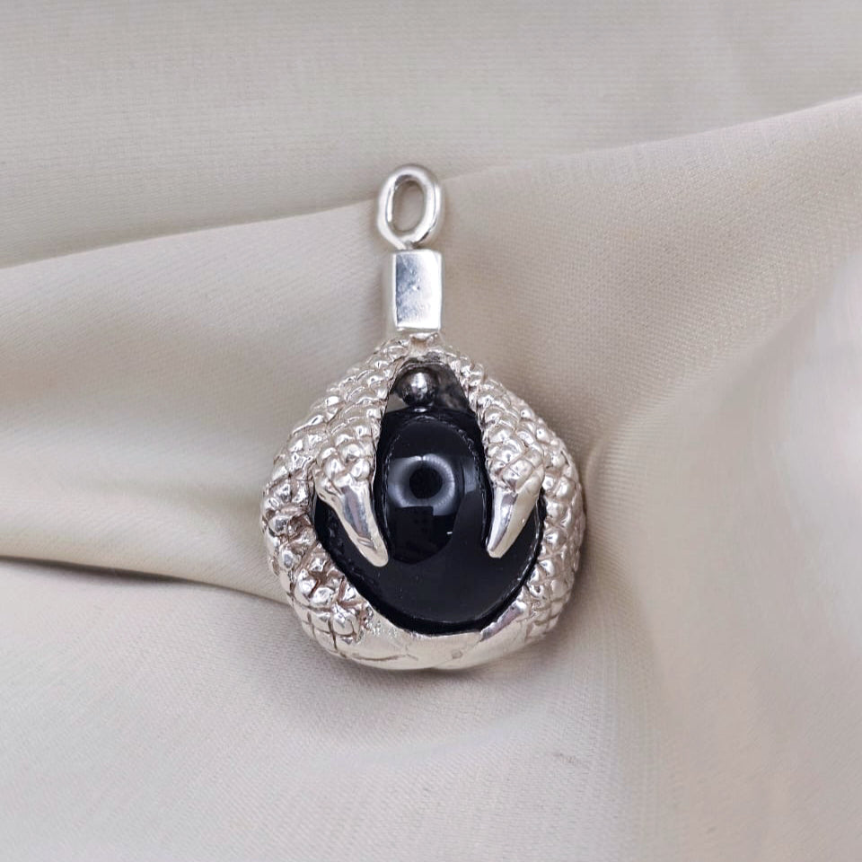 Eagle Claw Pendant with Black Onyx image 1