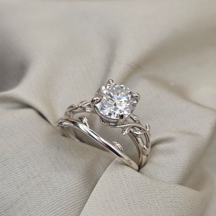 Moissanite Ring Pair