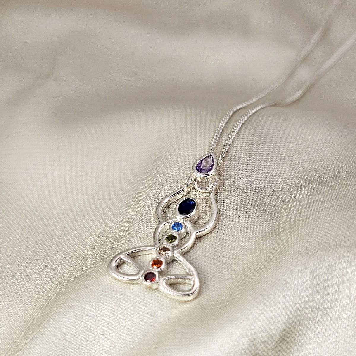 Multi-Gemstone Chakra Pendant image 0