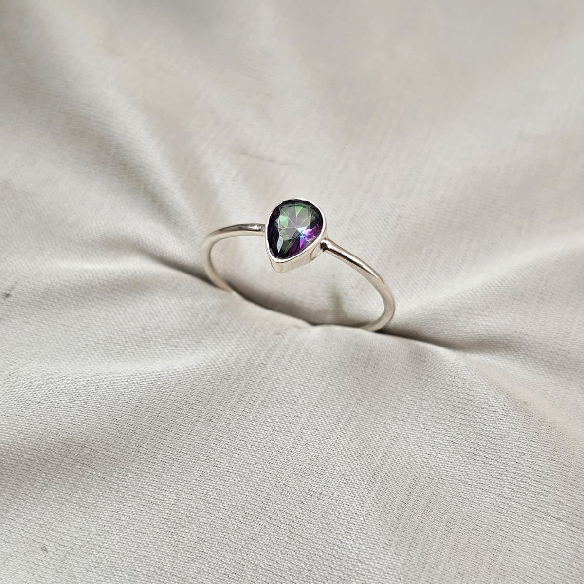 Mystic Topaz Stacking Ring
