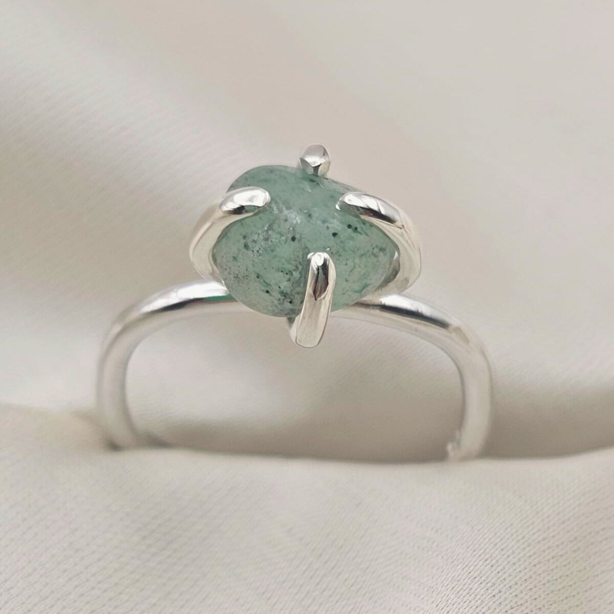 Light Green Forest Jasper Ring image 4