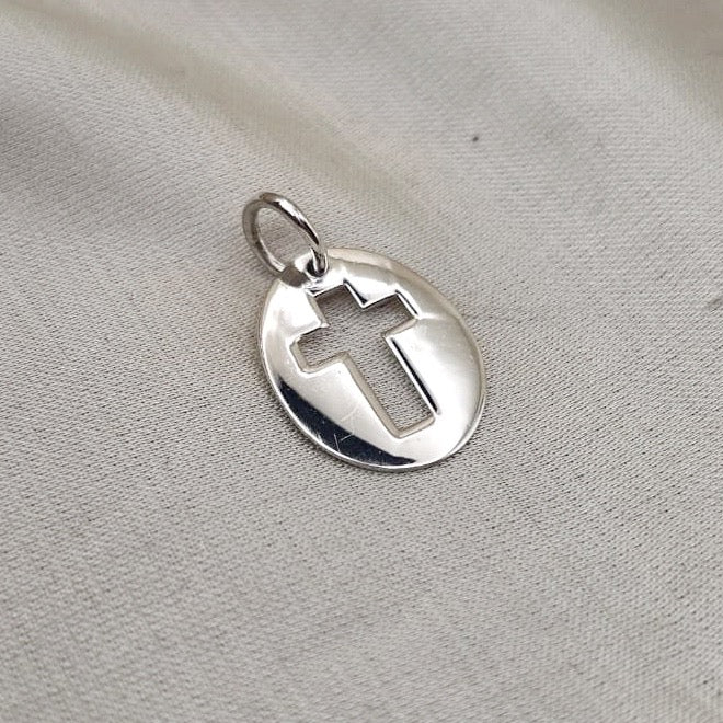 Oval Cross Pendant