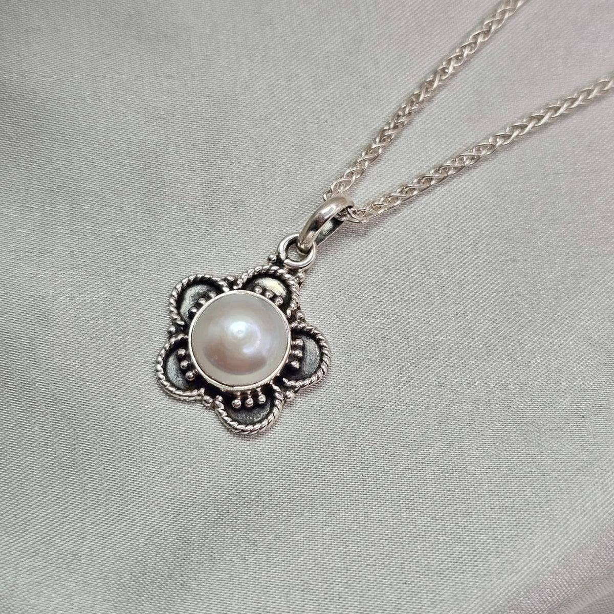 Freshwater Pearl Flower Pendant