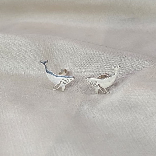 Whale Stud Earrings