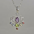 Chakra Lotus Flower Pendant