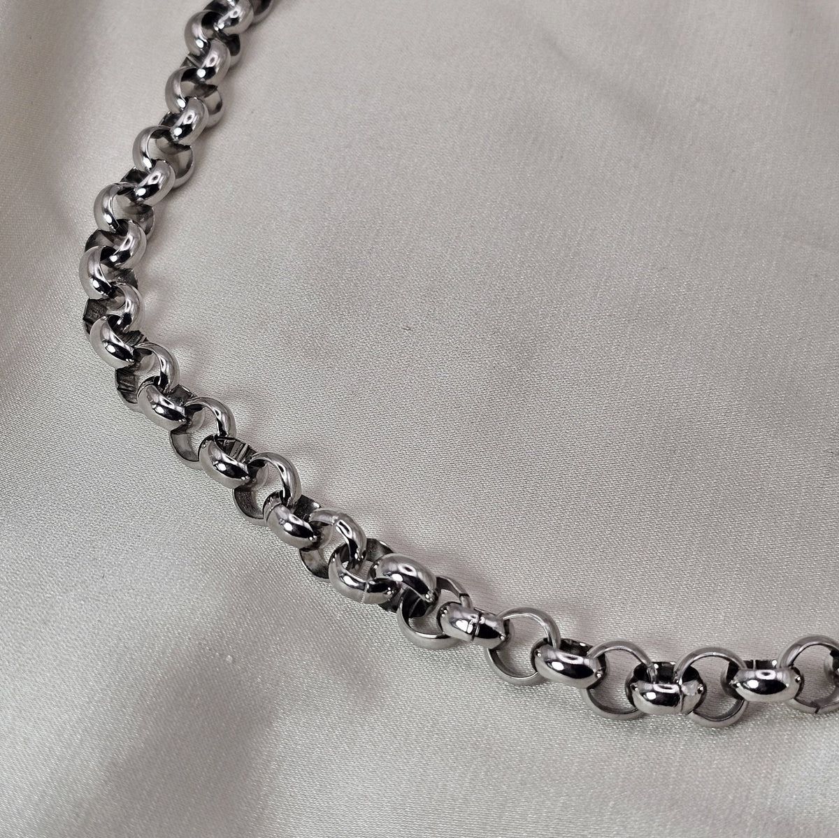 Stainless Steel Belcher Link Necklace