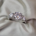 Moissanite Three-Stone Ring