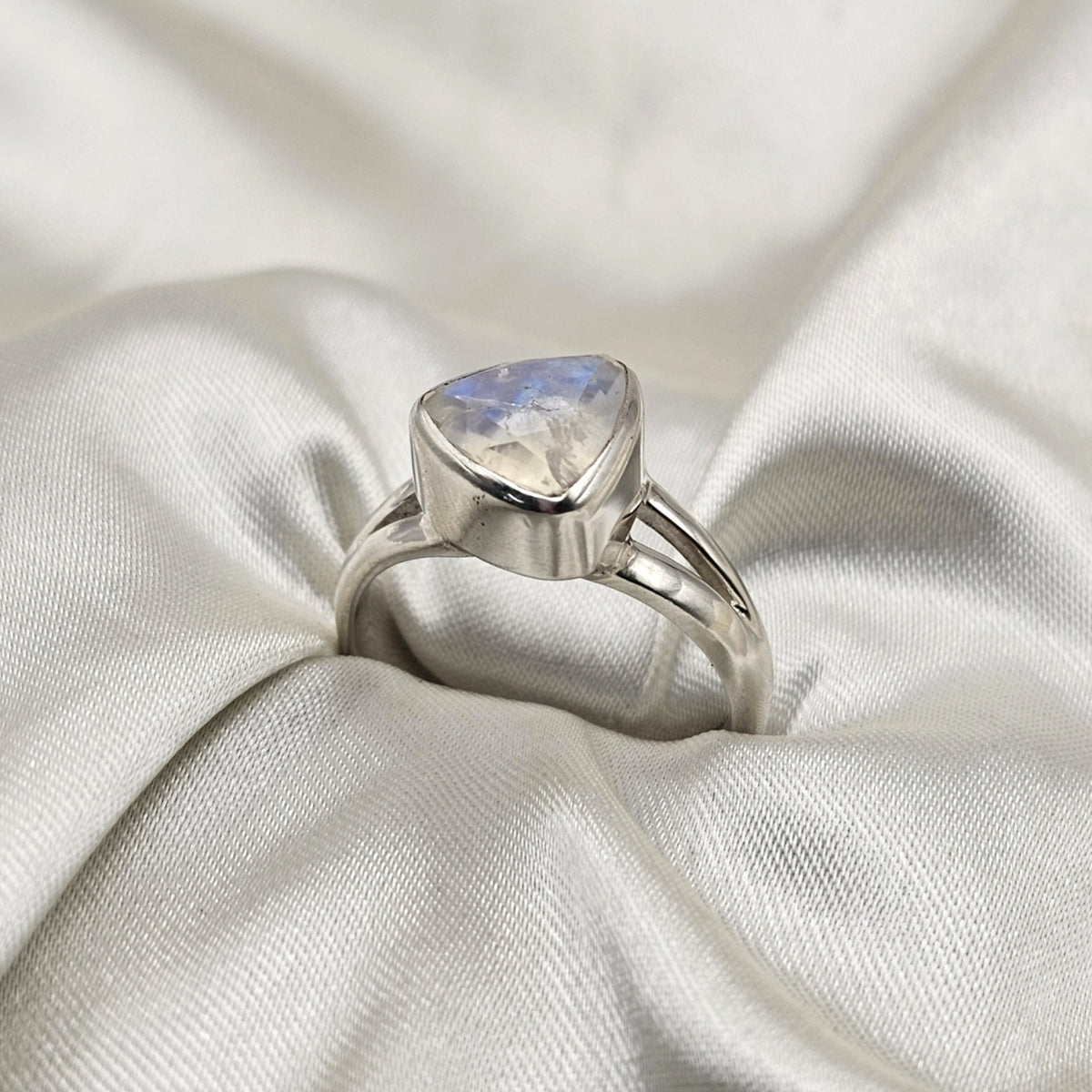 Trillion Moonstone Ring image 3