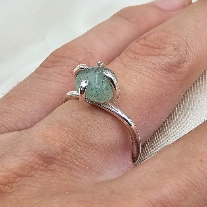 Light Green Forest Jasper Ring image 3